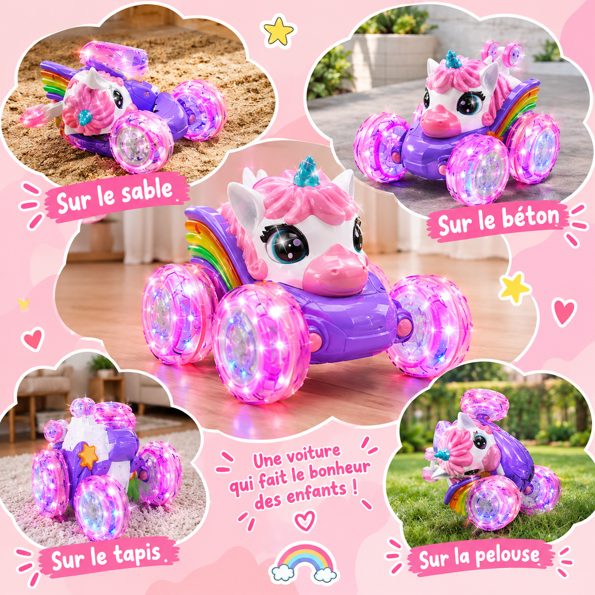 Voiture-licorne-fille-telecommandee-tout-terrain