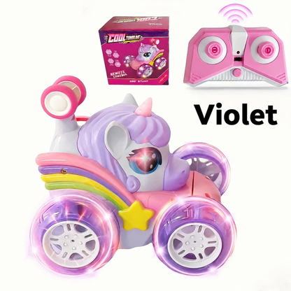 Voiture télécommandée licorne – Cascades 360° et lumières
