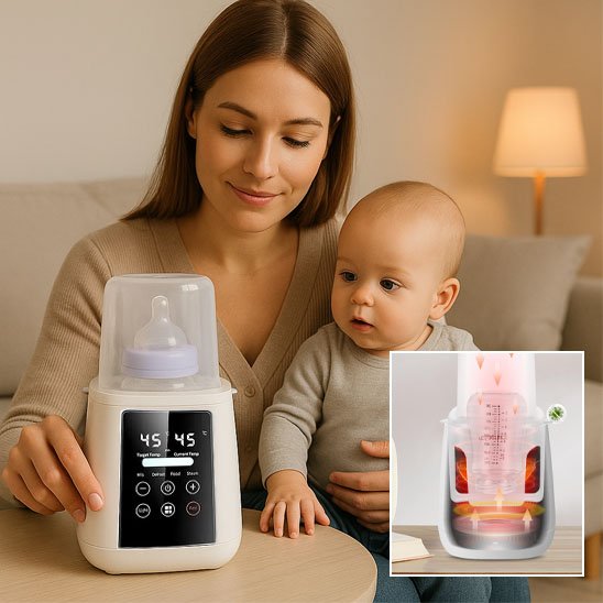 Chauffe biberon écran LED