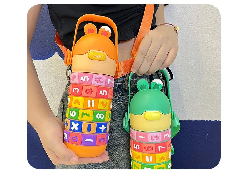 Gourde Isotherme Enfant 430ml Puzzle Chiffres | PuzzleKid™