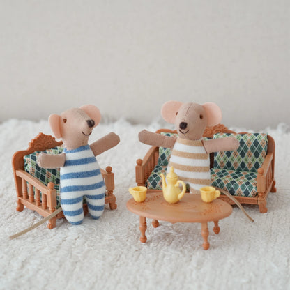 Mini souris en tissu – Petit personnage de 9 cm