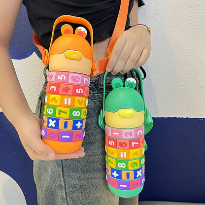 Gourde Isotherme Enfant 430ml Puzzle Chiffres | PuzzleKid™