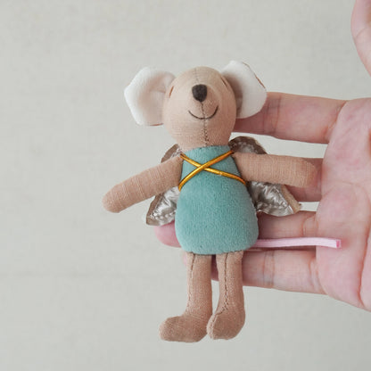 Mini souris en tissu – Petit personnage de 9 cm