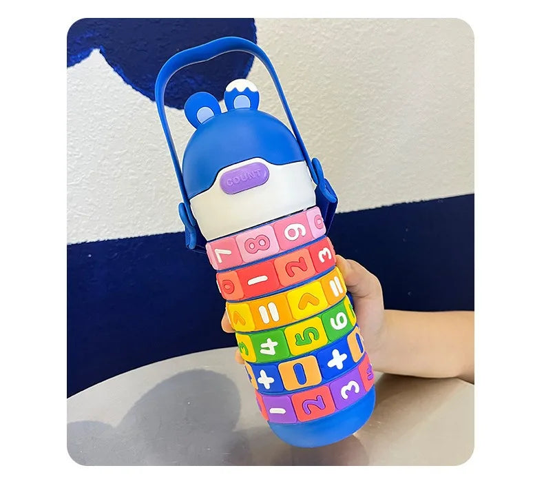 Gourde Isotherme Enfant 430ml Puzzle Chiffres | PuzzleKid™