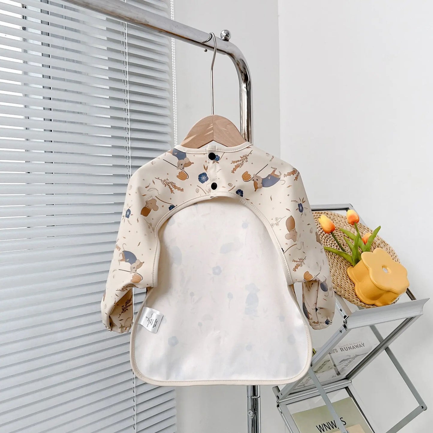 Tablier Imperméable Bébé – Bavoir Manches Longues Anti-Salissure