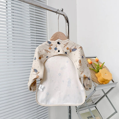 Tablier Imperméable Bébé – Bavoir Manches Longues Anti-Salissure