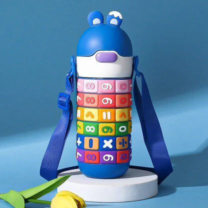 Gourde Isotherme Enfant 430ml Puzzle Chiffres | PuzzleKid™