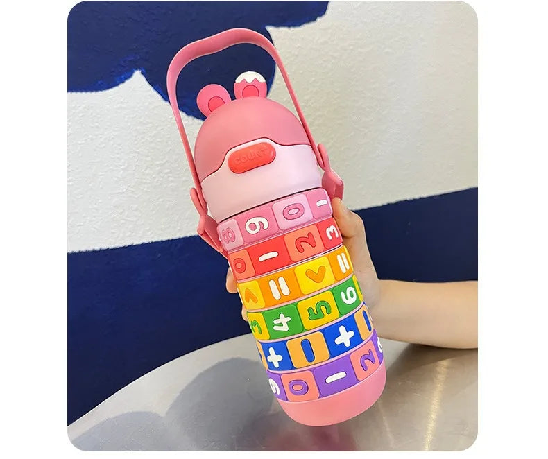 Gourde Isotherme Enfant 430ml Puzzle Chiffres | PuzzleKid™