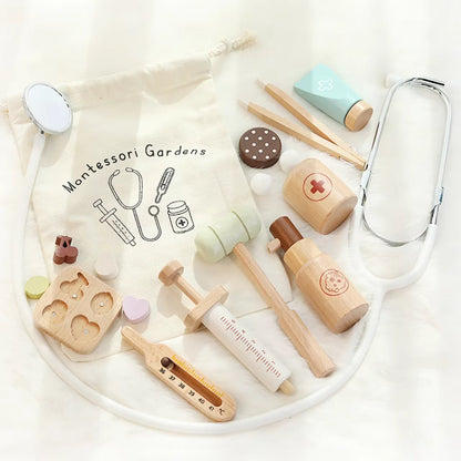 Kit docteur en bois pour enfant – Dès 3 ans