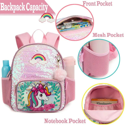 Sac à Dos Paillettes Fille Maternelle | ÉcoleGlam™