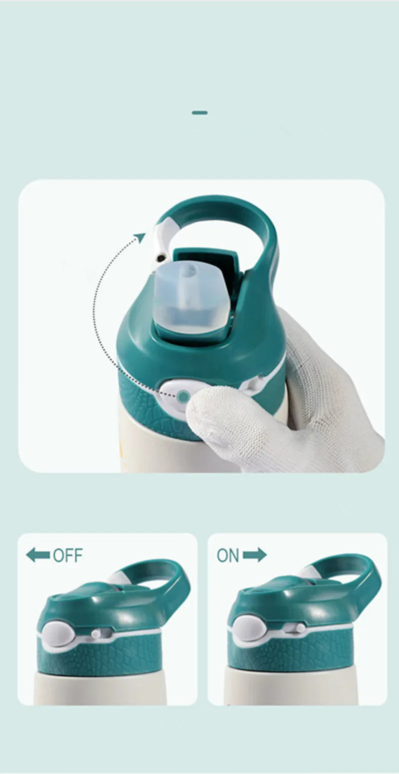 Gourde Isotherme Enfant 400ml Bec Canard | AquaKid™