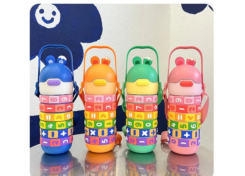 Gourde Isotherme Enfant 430ml Puzzle Chiffres | PuzzleKid™