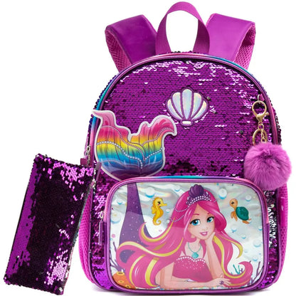 Sac à Dos Paillettes Fille Maternelle | ÉcoleGlam™