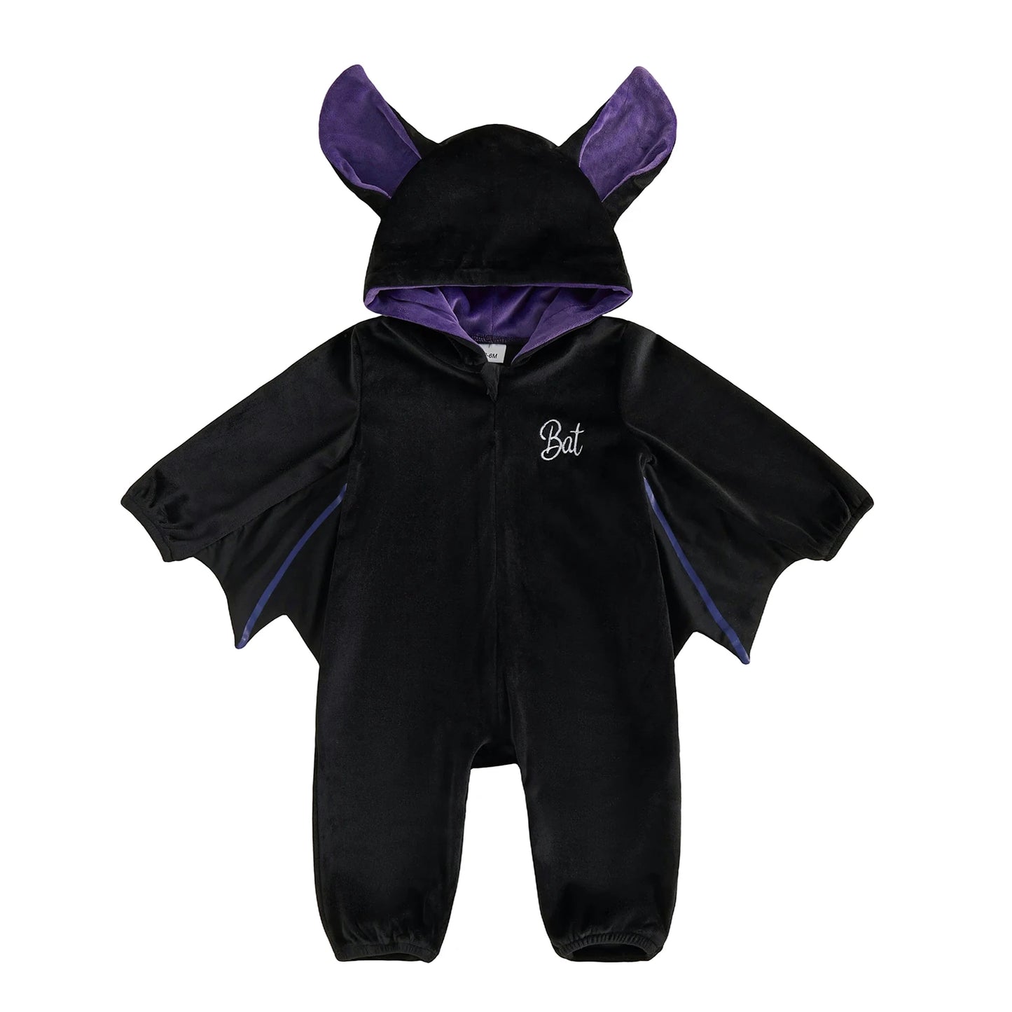 Costume Chauve-Souris Bébé | Combinaison Capuche Zippée 0-18 Mois