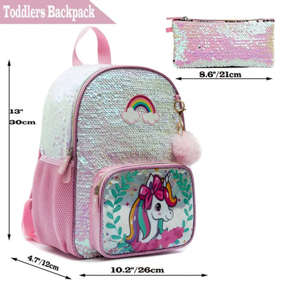 Sac à Dos Paillettes Fille Maternelle | ÉcoleGlam™