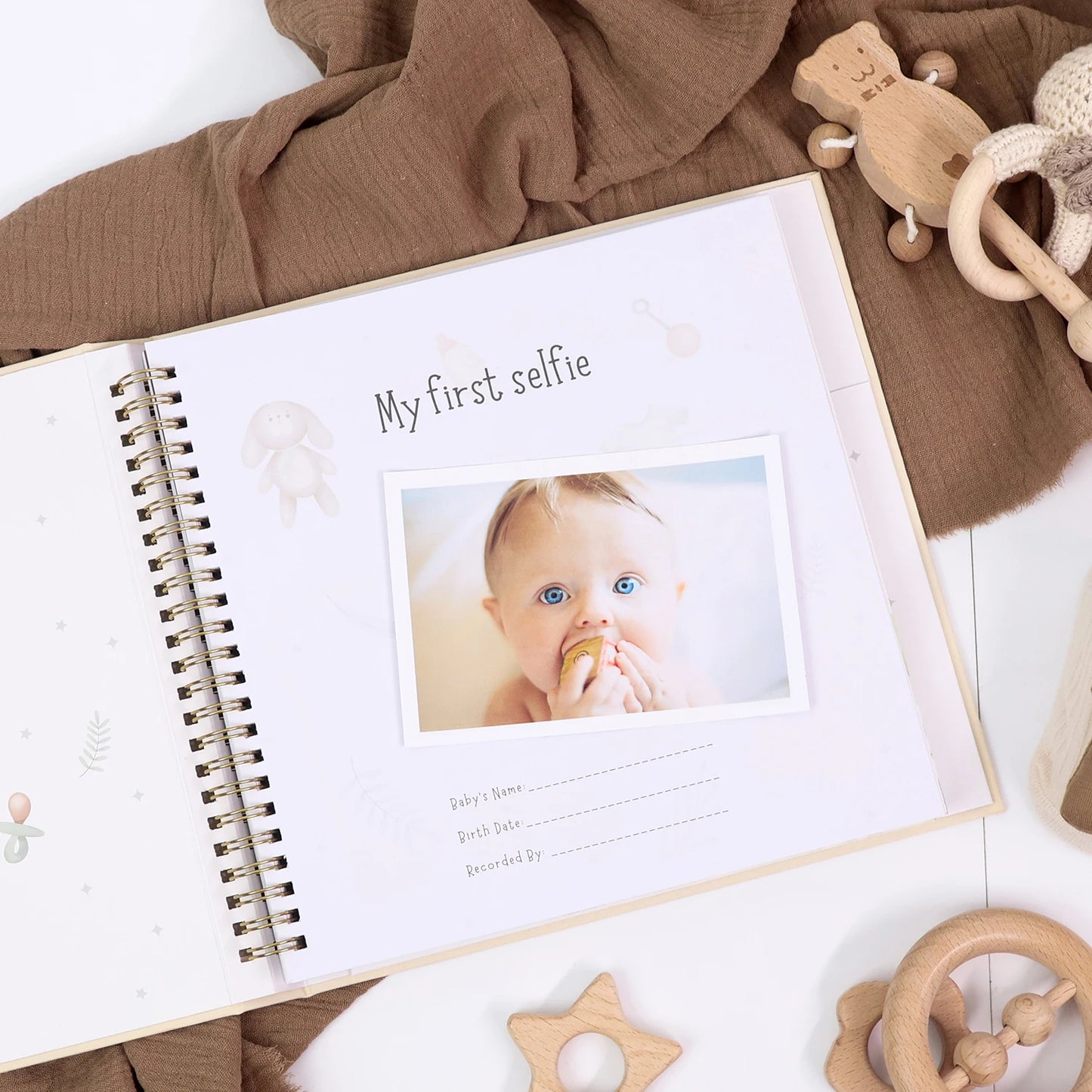 Album Bébé Mémoire – Journal de Naissance & Milestones 0-5 Ans