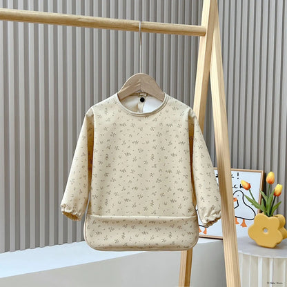 Tablier Imperméable Bébé – Bavoir Manches Longues Anti-Salissure
