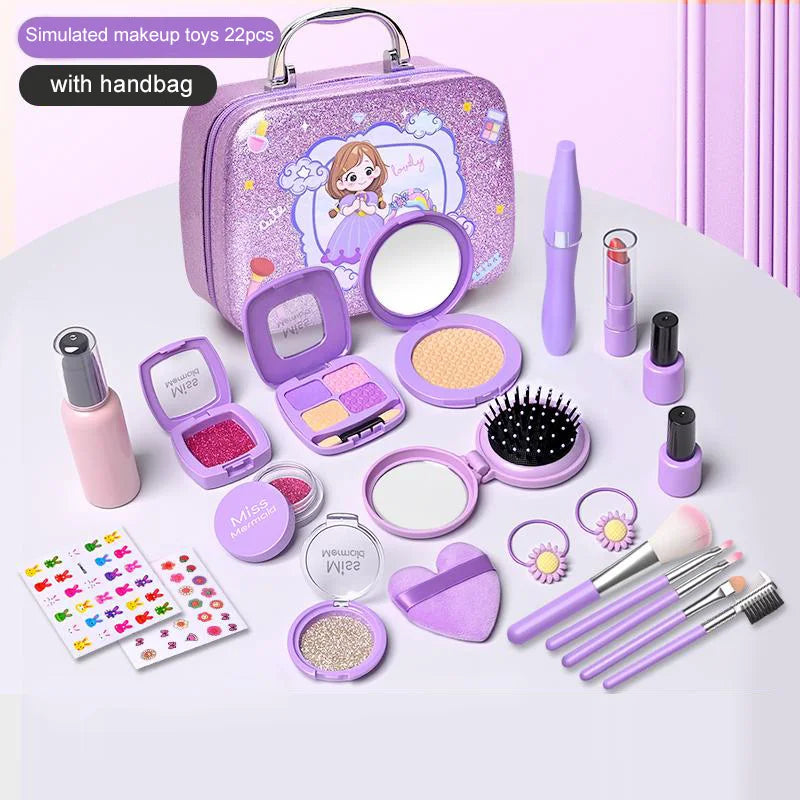 Kit de maquillage enfant factice – Jeu d’imitation dès 3 ans