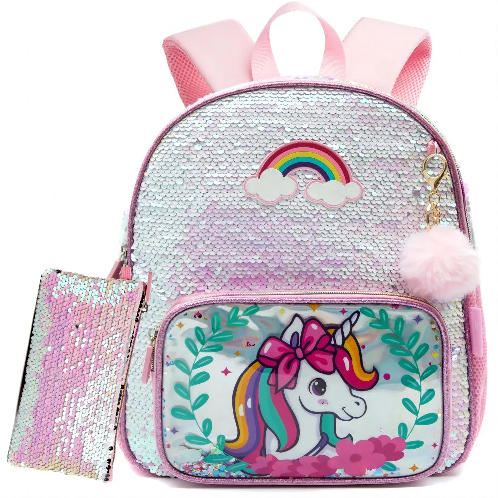 Sac à Dos Paillettes Fille Maternelle | ÉcoleGlam™