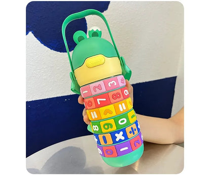 Gourde Isotherme Enfant 430ml Puzzle Chiffres | PuzzleKid™