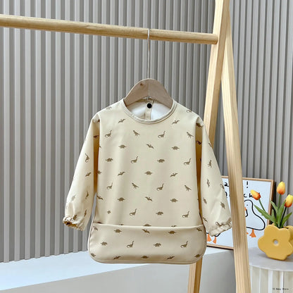 Tablier Imperméable Bébé – Bavoir Manches Longues Anti-Salissure