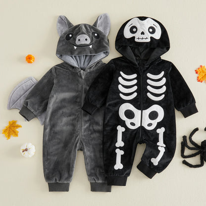 Combinaison Halloween Bébé Squelette Garçon | 0-18 Mois