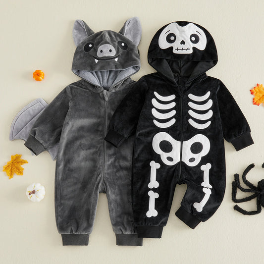 Combinaison Halloween Bébé Squelette Garçon | 0-18 Mois