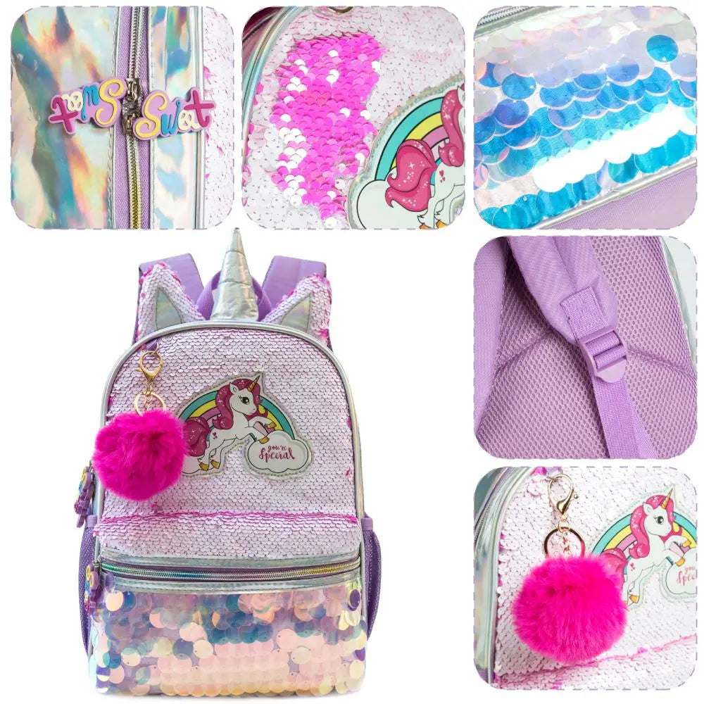Sac à Dos Paillettes Fille Maternelle | ÉcoleGlam™